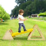 NNECW 3 in 1 Climbing Toy Set with 2 Triangle Ladders & Ramp for Toddlers