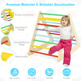 NNECW 5 in 1 Montessori Climbing Triangle & Cube  with Slide Board for Kids
