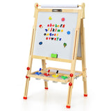 NNECW Art Easel with Paper Roll and Double-Sided Adjustable Drawing Easel Board for Kids