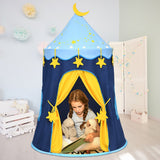 NNECW Kids Foldable Pop Up Play Tent with Star Lights & Carry Bag