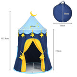 NNECW Kids Foldable Pop Up Play Tent with Star Lights & Carry Bag