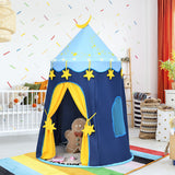 NNECW Kids Foldable Pop Up Play Tent with Star Lights & Carry Bag