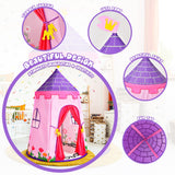 NNECW Kids Portable Playhouse Castle with Carry Bag