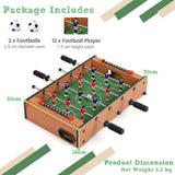NNECW 51cm Foosball Table Soccer Game with Mini Tabletop for Game Room