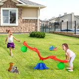NNECW Kids Swivel Seesaw with Grip Handle for Backyard Playground