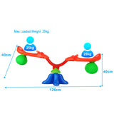 NNECW Kids Swivel Seesaw with Grip Handle for Backyard Playground