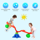 NNECW Kids Swivel Seesaw with Grip Handle for Backyard Playground
