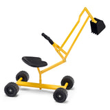 NNECW Kids Ride on Sand Digger with Rotatable Seat for Beach Yellow