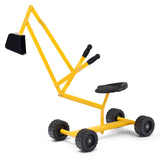 NNECW Kids Ride on Sand Digger with Rotatable Seat for Beach Yellow