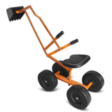 NNECW Kids Ride on Sand Digger with Rotatable Seat for Beach Orange
