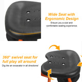 NNECW Kids Ride on Sand Digger with Rotatable Seat for Beach Orange