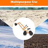 NNECW Kids Ride on Sand Digger with Rotatable Seat for Beach Orange