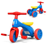 NNECW Toddler Tricycle with Foot Pedals for Kids Baby Infant Blue