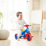 NNECW Toddler Tricycle with Foot Pedals for Kids Baby Infant Blue