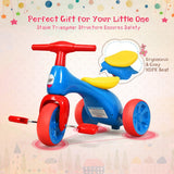 NNECW Toddler Tricycle with Foot Pedals for Kids Baby Infant Blue