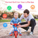 NNECW Toddler Tricycle with Foot Pedals for Kids Baby Infant Blue