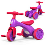 NNECW Toddler Tricycle with Foot Pedals for Kids Baby Infant Pink