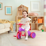 NNECW Toddler Tricycle with Foot Pedals for Kids Baby Infant Pink