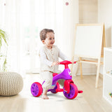 NNECW Toddler Tricycle with Foot Pedals for Kids Baby Infant Pink