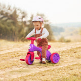 NNECW Toddler Tricycle with Foot Pedals for Kids Baby Infant Pink
