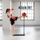 NNECW Inflatable Boxing Ball with Boxing Gloves & Air Pump for Kid