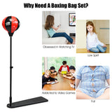 NNECW Inflatable Boxing Ball with Boxing Gloves & Air Pump for Kid