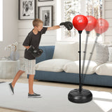 NNECW Punch Boxing Set with Adjustable Height for Children/Adults