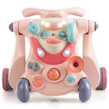 NNECW 3-in-1 Baby Sit-to-Stand Walker with Lights and Music