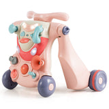 NNECW 3-in-1 Baby Sit-to-Stand Walker with Lights and Music