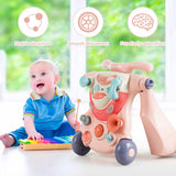 NNECW 3-in-1 Baby Sit-to-Stand Walker with Lights and Music