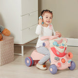 NNECW 3-in-1 Baby Sit-to-Stand Walker with Lights and Music