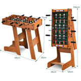 NNECW Folding Foosball Table with 2 Footballs for Game Room & Arcades