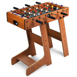 NNECW Folding Foosball Table with 2 Footballs for Game Room & Arcades