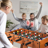 NNECW Folding Foosball Table with 2 Footballs for Game Room & Arcades