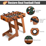 NNECW Folding Foosball Table with 2 Footballs for Game Room & Arcades
