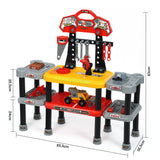 NNECW 121 PCS Toy Tool Play Set with Spacious Double-Tier Design for Toddlers