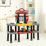 NNECW 121 PCS Toy Tool Play Set with Spacious Double-Tier Design for Toddlers