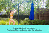 NNEDPE Wallaroo 3m Cantilever Market Outdoor Umbrella - Blue