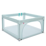 NNECW Baby Playpen Safety Activity Fence with 50 Ocean Balls for Toddlers-Blue