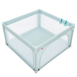NNECW Baby Playpen Safety Activity Fence with 50 Ocean Balls for Toddlers-Blue