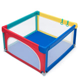 NNECW Baby Playpen Safety Activity Fence with 50 Ocean Balls for Toddlers-Multicolour