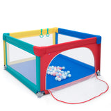 NNECW Baby Playpen Safety Activity Fence with 50 Ocean Balls for Toddlers-Multicolour