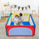NNECW Baby Playpen Safety Activity Fence with 50 Ocean Balls for Toddlers-Multicolour