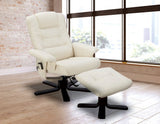 NNEDSZ Leather Massage Chair Recliner Ottoman Lounge Remote