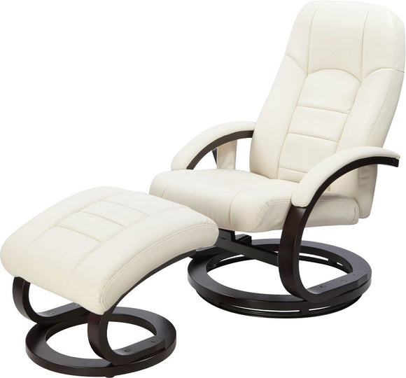 NNEDSZ Leather Massage Chair Recliner Ottoman Lounge Remote