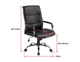 NNEDSZ Leather Office Chair Executive Padded Black