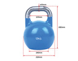 NNEDSZ 12KG, 16KG Pro-Grade Steel KettleBell Set