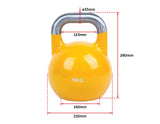 NNEDSZ 12KG, 16KG Pro-Grade Steel KettleBell Set
