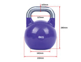 NNEDSZ 12KG, 16KG Pro-Grade Steel KettleBell Set