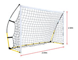 NNEDSZ 8' x 5' Soccer Football Goal Foot Portable Net Quick Set Up